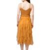 Mustard A-Line Net Dress From Swadeshi Couture - Image 2